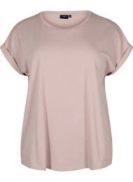 Lyhythihainen puuvillasekoitteinen T-paita, Punainen