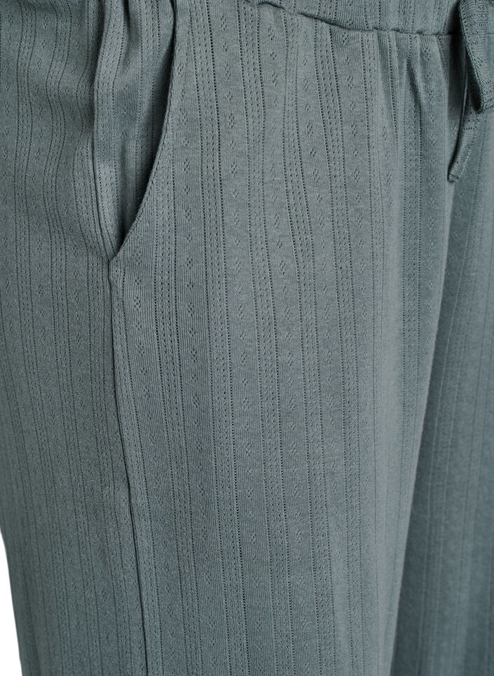 Puuvillaiset yöhousut, Vihreä, Packshot image number 2