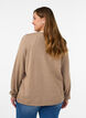 Neuletakki py&ouml;reill&auml; napeilla, Beige, Model image number 2