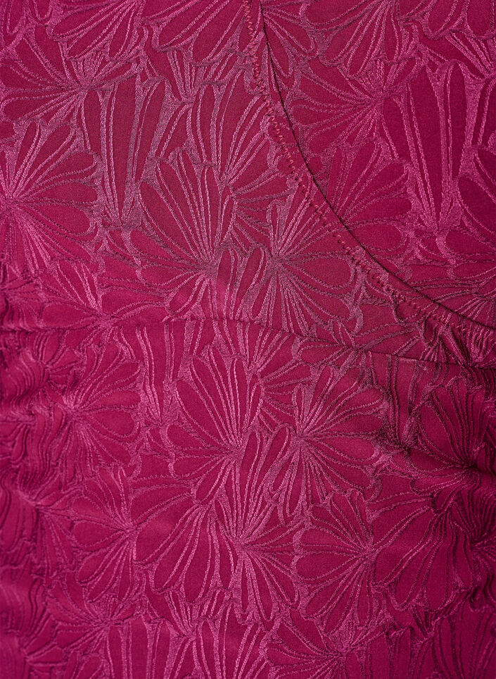 Uimapuku kietaisudetaljilla ja s&auml;vy s&auml;vyyn kukkatekstuurilla, Punainen, Packshot image number 2