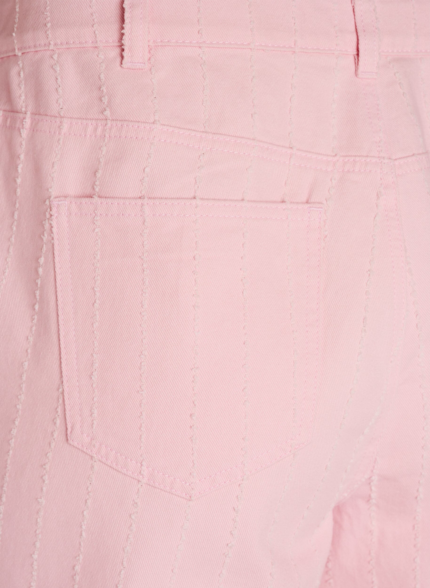 Zizzi Myra-farkut v&auml;rillisest&auml; denimist&auml;, leve&auml;lestiset ja teksturoidulla kuviolla, Punainen, Packshot image number 3