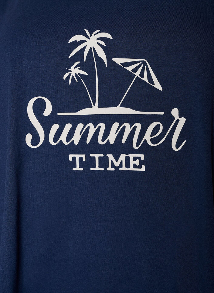 Puuvillatoppi A-mallissa, Sininen, Packshot image number 2