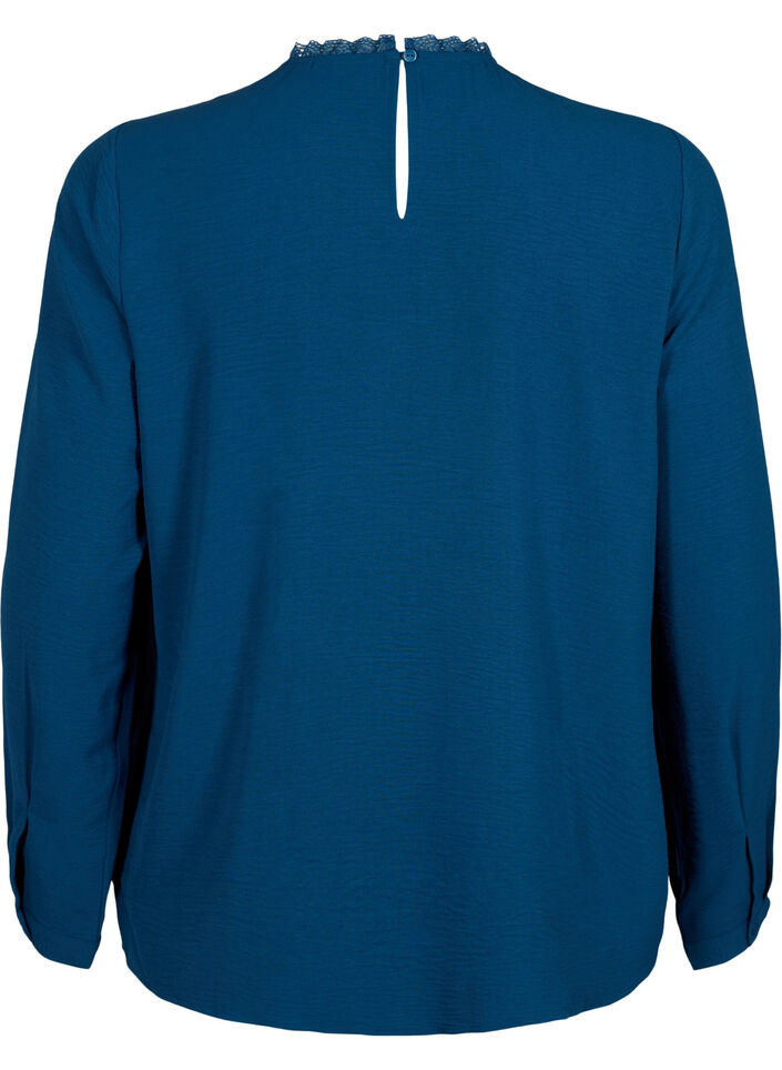 Pitkähihainen pusero, jossa on pitsinen yksityiskohta, Titan, Packshot image number 1