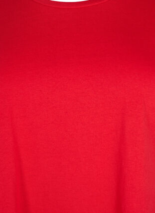 Lyhythihainen puuvillasekoitteinen T-paita, Tango Red, Packshot image number 2