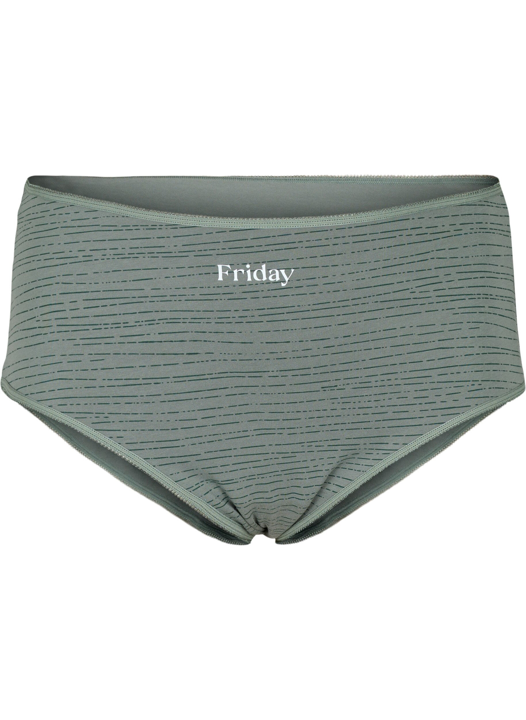 Zizzi 7-pakkaus hipsterit normaalilla vy&ouml;t&auml;r&ouml;ll&auml;, Scarab Multi Pack, Packshot image number 3