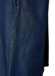 Lyocell-denimmekko napeilla ja lyhyill&auml; hihoilla, Sininen, Packshot image number 3