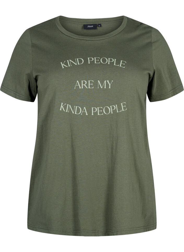 T-paita kuviolla, Thyme w. Kind People, Packshot image number 0