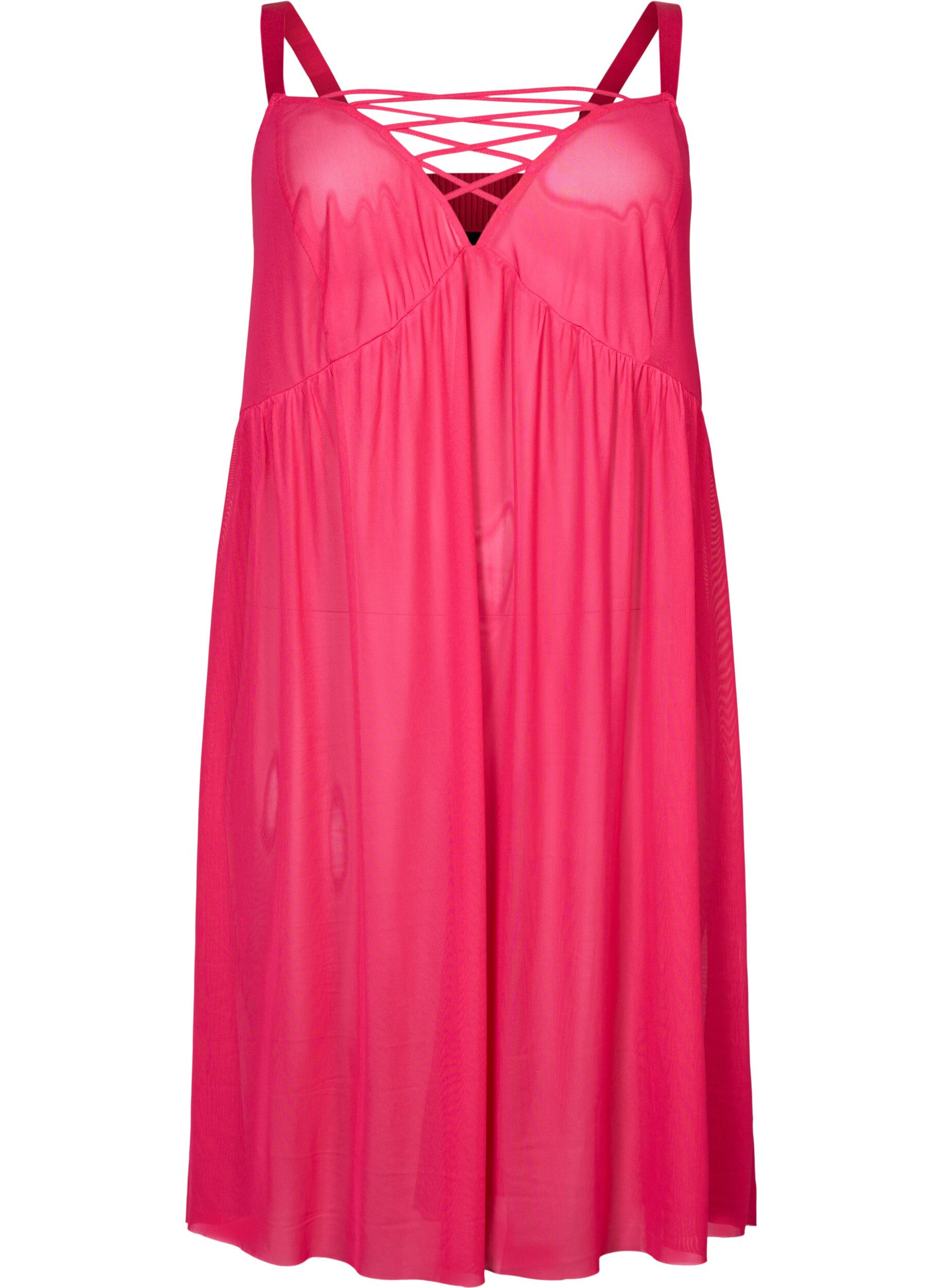 Zizzi Mesh-y&ouml;mekko nauhalla, Jazzy, Packshot image number 0