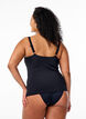 Tankini laskoksilla, Musta, Model image number 1