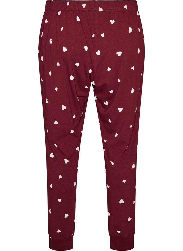 Painetut pyjamahousut, Punainen, Packshot image number 1