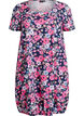 Lyhythihainen puuvillamekko printill&auml;, Sininen, Packshot image number 0