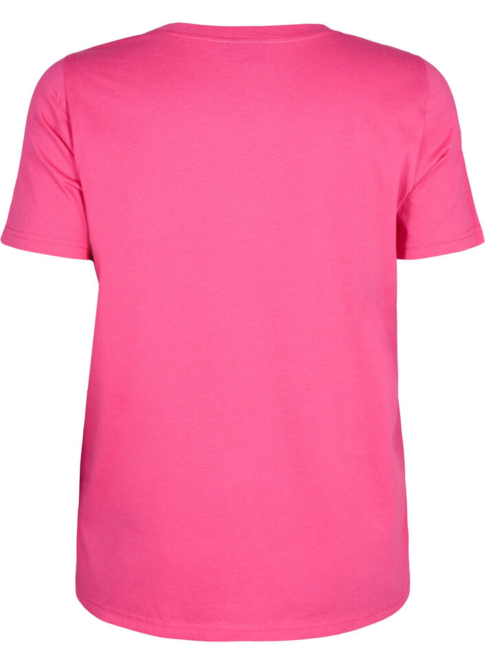 Puuvillainen T-paita, jossa on kullanvärinen teksti, R.Sorbet w.Gold Love, Packshot image number 1