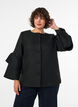 Boucl&eacute;-takki r&ouml;yhel&ouml;yksityiskohdilla, Musta, Model image number 0