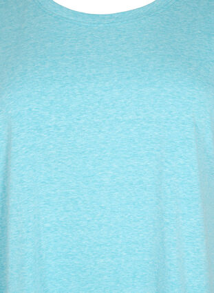 Meleerattu t-paita lyhyillä hihoilla, Blue Atoll Mél, Packshot image number 2
