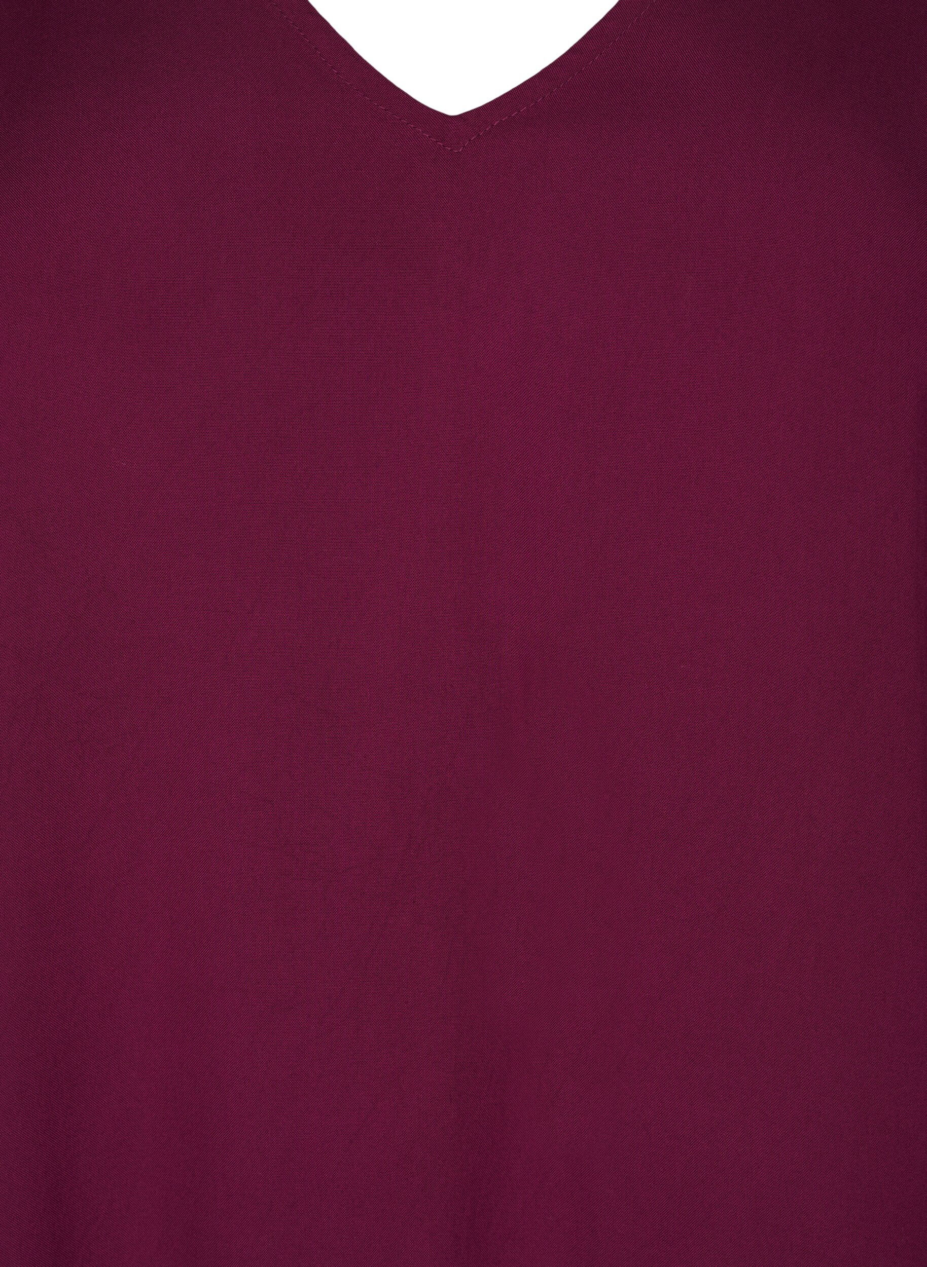 Zizzi Rantamekko viskoosista olkayksityiskohdalla, Punainen, Packshot image number 2