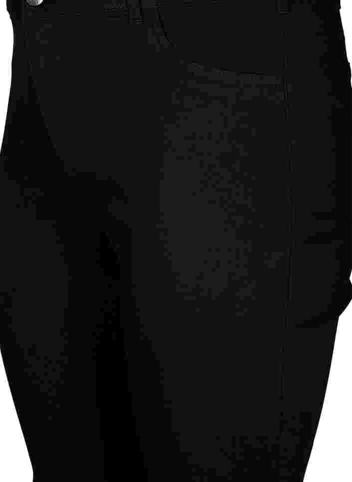Super slim Amy-farkut korkealla vyötäröllä, Black, Packshot image number 2