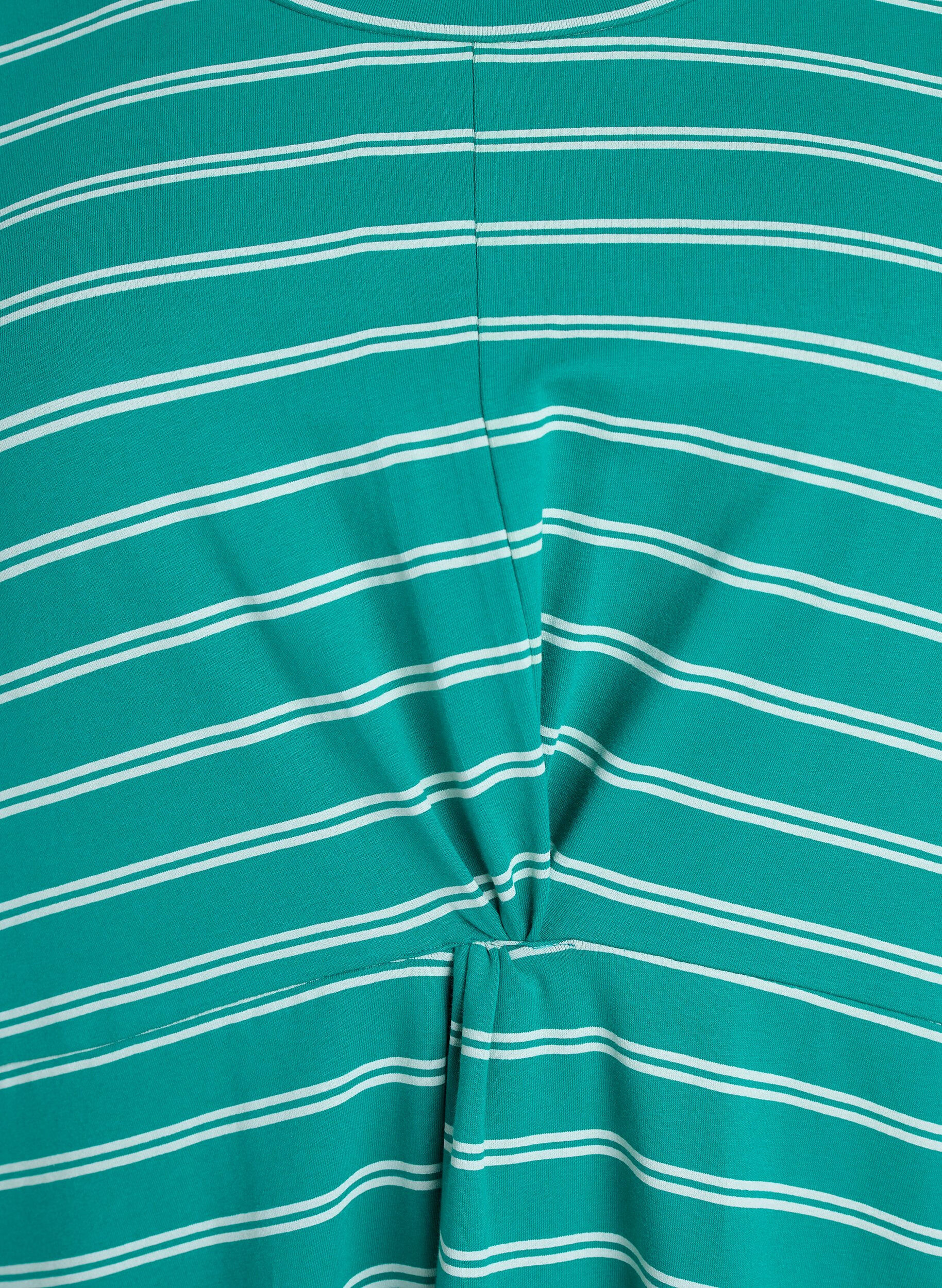 Zizzi Puuvillamekko kiemurayksityiskohdalla, Vihre&auml;, Packshot image number 2