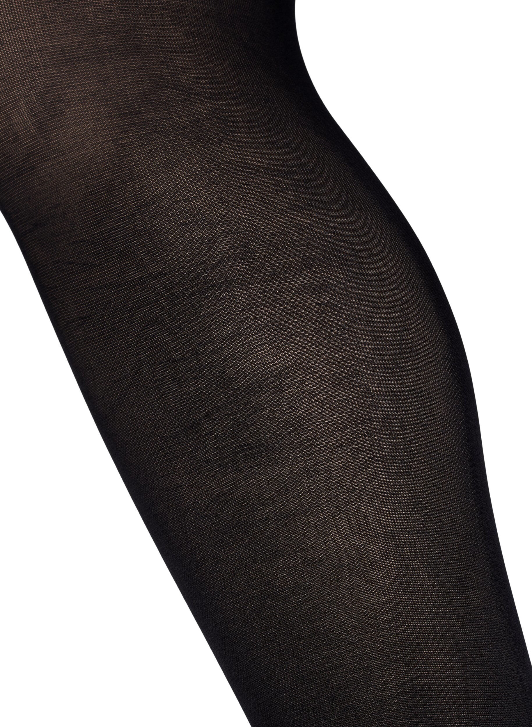Zizzi2 kpl 100 denierin sukkahousuja, Musta, Packshot image number 3