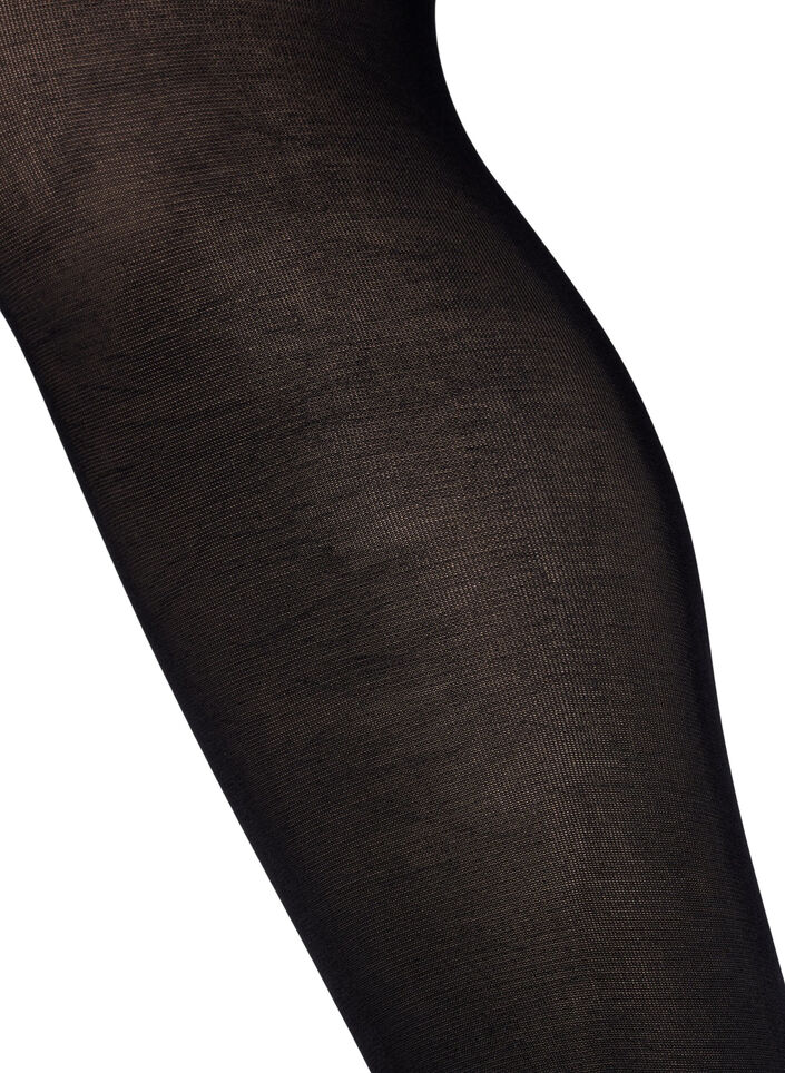 2 kpl 100 denierin sukkahousuja, Musta, Packshot image number 3