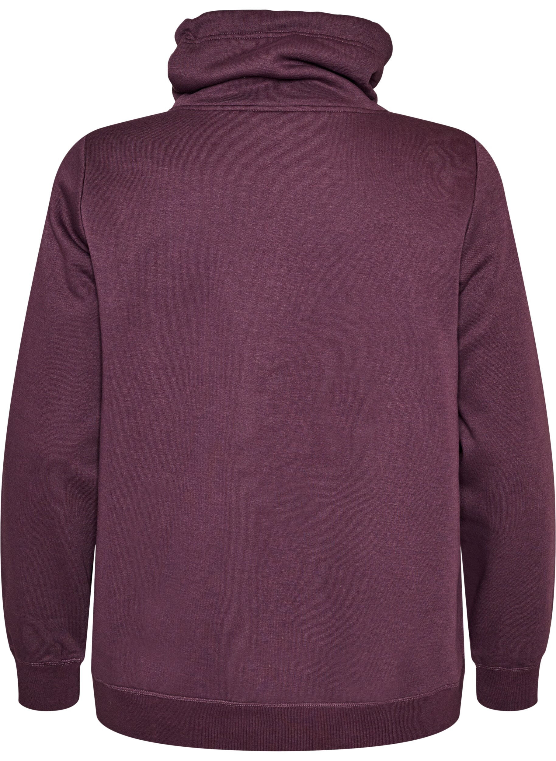 ZizziCollegepaita korkealla kauluksella ja taskuilla, Violetti, Packshot image number 1