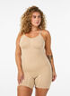 Shapewear-bodysuit avattavalla alaosalla, Beige, Model image number 0