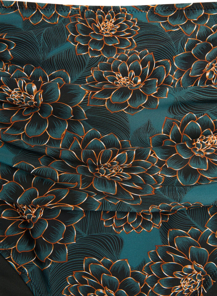 Bikinihousut printill&auml; ja korkealla vy&ouml;t&auml;r&ouml;ll&auml;, Sininen, Packshot image number 2