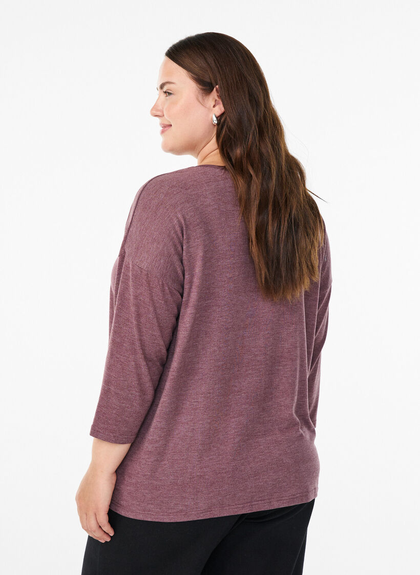 Jersey -pusero 3/4-hihoilla, Punainen, Model image number 2