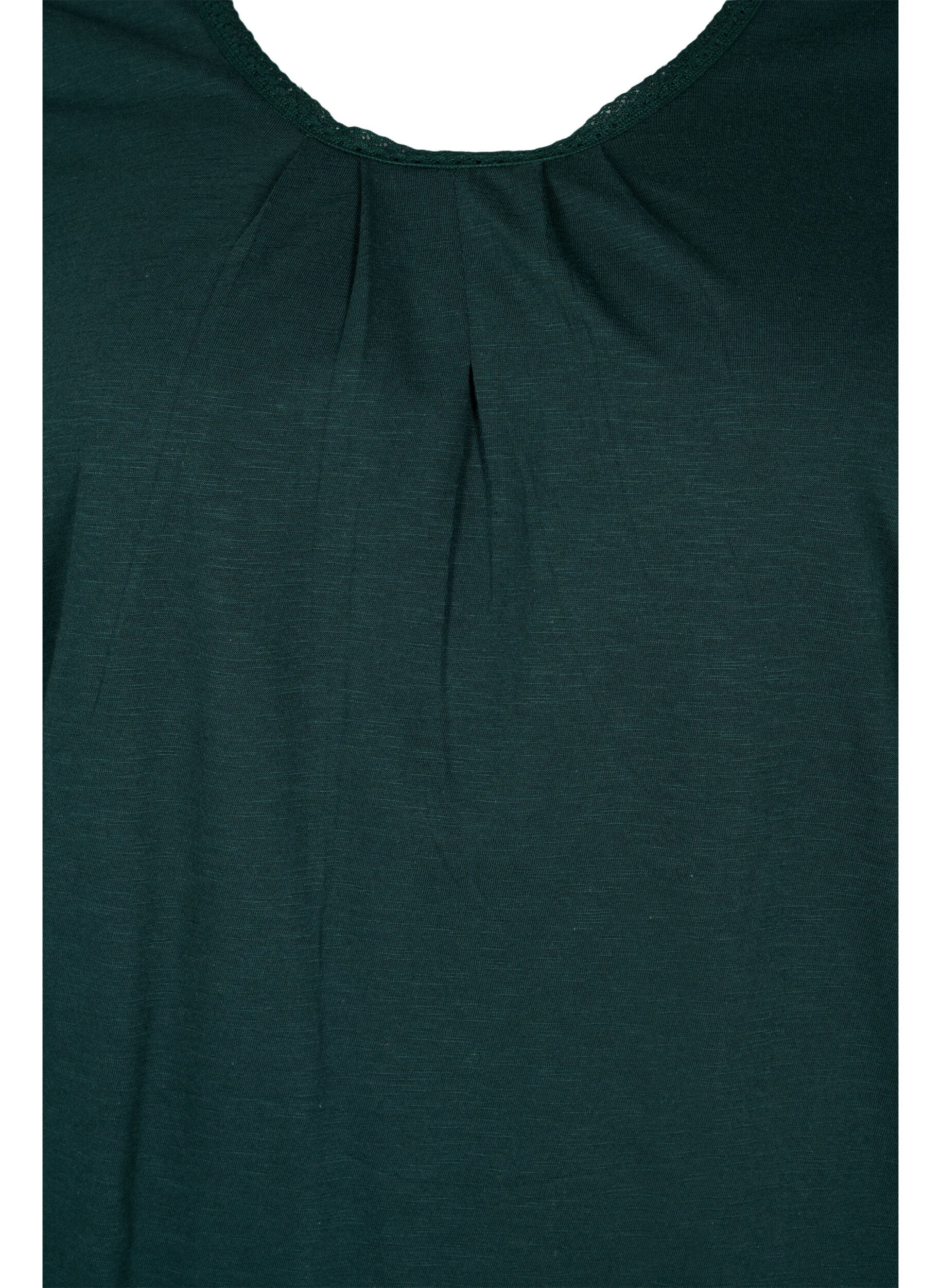 Zizzi Puuvillapusero 3/4-hihoilla, Scarab, Packshot image number 2