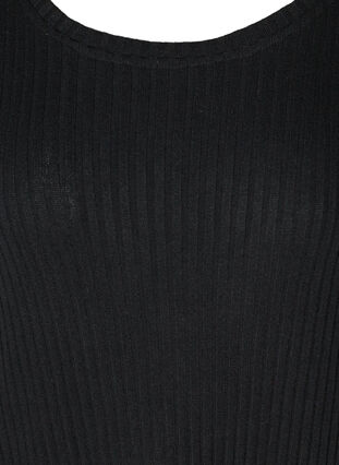 Ribbimekko 2/4 hihoilla, Black, Packshot image number 2