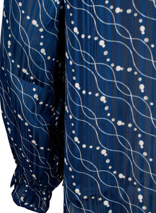 Pitkähihainen pusero röyhelöillä ja painatuksella, Dress Bl. Swirl AOP, Packshot image number 3