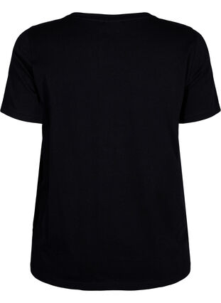 Puuvillainen T-paita painatuksella, Black W. Love, Packshot image number 1