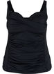 Laskostettu tankini, Musta, Packshot image number 0