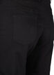 Cropped Vera -farkut, joissa on suora istuvuus, Musta, Packshot image number 3