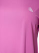 Yksiv&auml;rinen treeni-T-paita, Violetti, Packshot image number 2