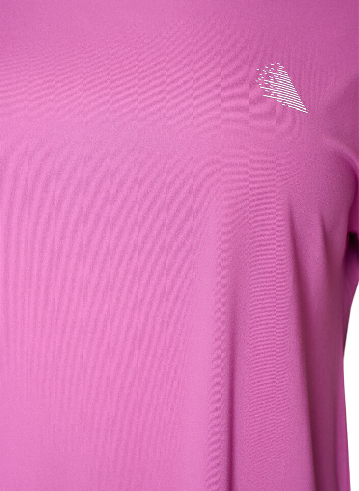 Yksiv&auml;rinen treeni-T-paita, Violetti, Packshot image number 2