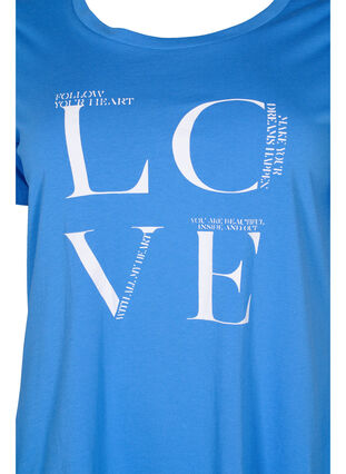 Lyhythihainen puuvillainen t-paita painatuksella, Regatta LOVE, Packshot image number 2