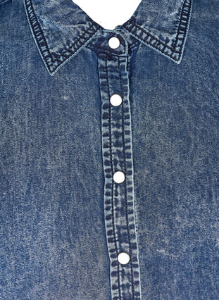 Pitkä paita lyocellistä, Denim blue stone wash, Packshot image number 2