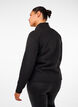 Urheilullinen fleece-takki taskuilla, Musta, Model image number 2