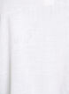 Puuvillapusero kirjailuilla yksityiskohdilla ja 3/4-hihoilla, Valkoinen, Packshot image number 2
