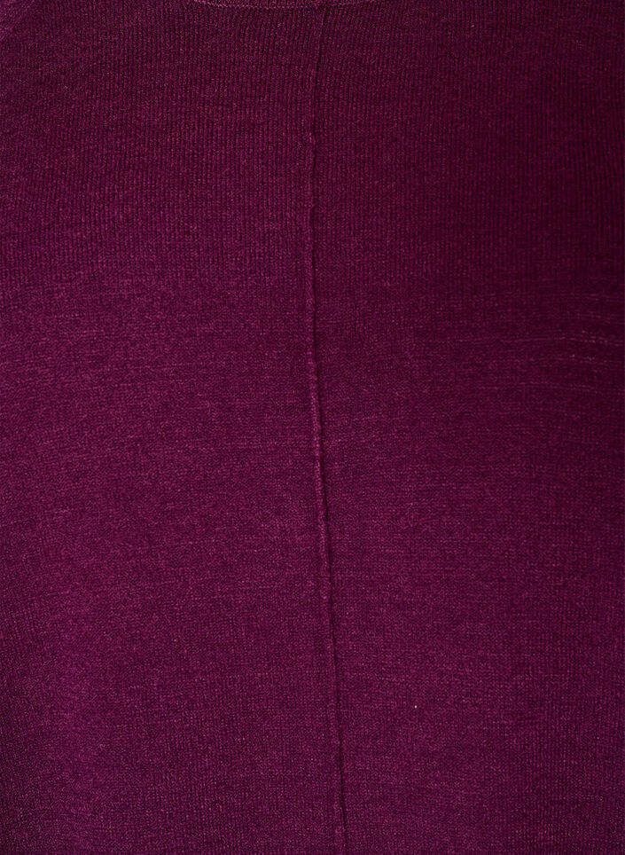 Lyhyt neulemekko raglanhihoilla ja keskisaumalla, Punainen, Packshot image number 2