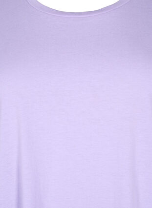 Lyhythihainen puuvillasekoitteinen T-paita, Lavender, Packshot image number 2
