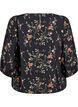 3/4-hihaiset pusero pitsiyksityiskohdilla, Musta, Packshot image number 1