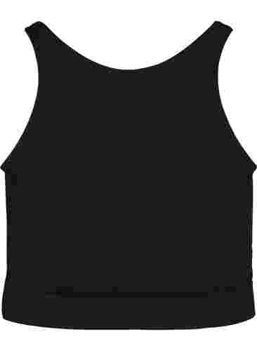 Kevyesti topatut rintaliivit nauhayksityiskohdalla, Black, Packshot image number 1