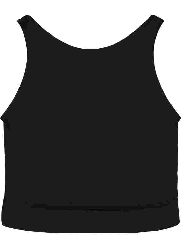 Kevyesti topatut rintaliivit nauhayksityiskohdalla, Black, Packshot image number 1