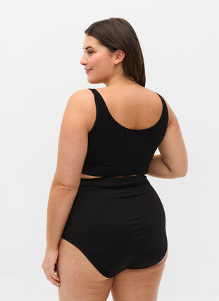 Kevyesti muotoilevat alushousut korkealla vyötäröllä, Black, Model image number 1