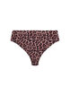 Leopardikuvioiset brazilian-malliset bikinihousut, Beige, Packshot image number 0