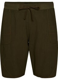 V&auml;lj&auml;t puuvillashortsit taskuilla, Vihre&auml;