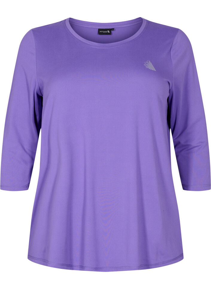 Treenipusero 3/4-hihoilla, Violetti, Packshot image number 0
