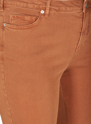 Korkeavyötäröiset super slim -malliset Amy-farkut , Brown ASS, Packshot image number 2