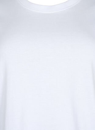 Perus t-paita puuvillasta, Bright White, Packshot image number 2